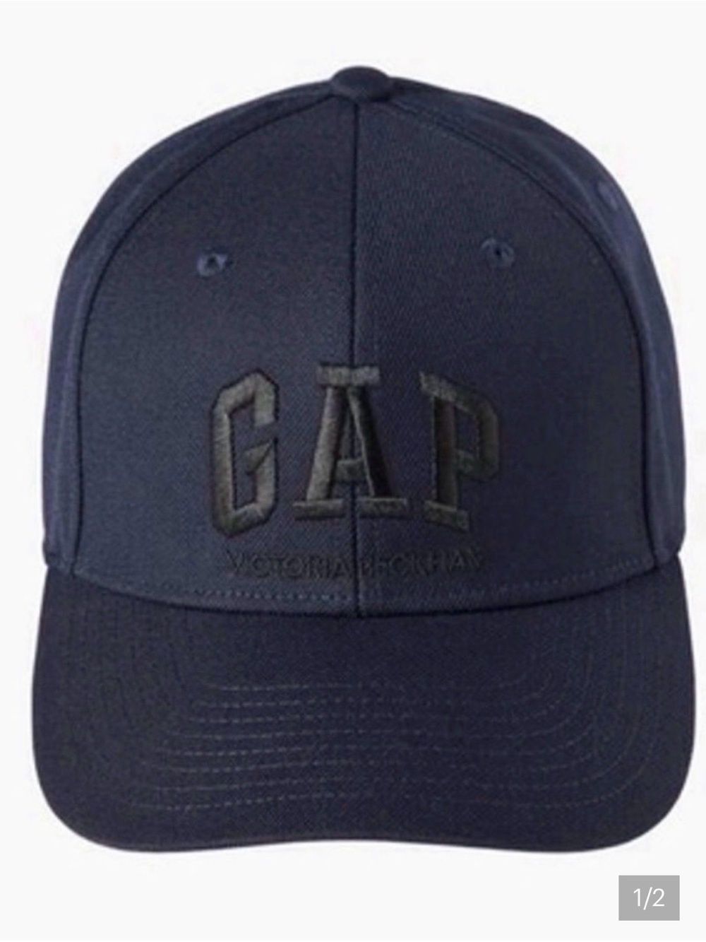Gap x Victoria Beckham Dark Blue Logo Baseball Cap